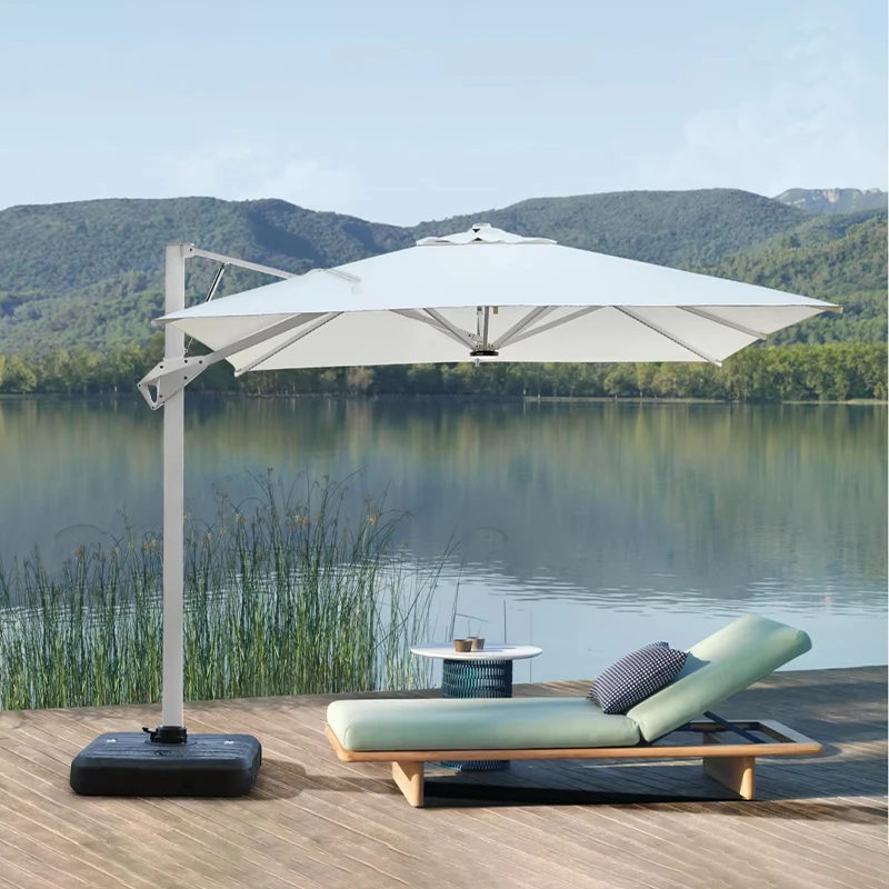 

Big Size 3meter Patio Umbrella for Outdoor Swimming Pool Garden Umbrella Aluminum Outdoor Umbrella Marble Base