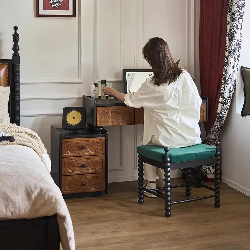 طاولة مكياج فاخرة فاخرة من تأثيث المنزل من Lin's، خزانة دلو مدمجة لغرفة النوم الرئيسية، حديثة وبسيطة