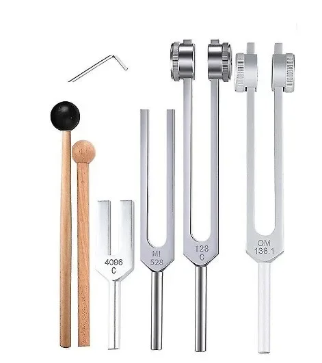Aluminum alloy tuning fork 128hz136.1hz MI528Hz 4096hz sound therapy tuning fork, upgrade tuning fork