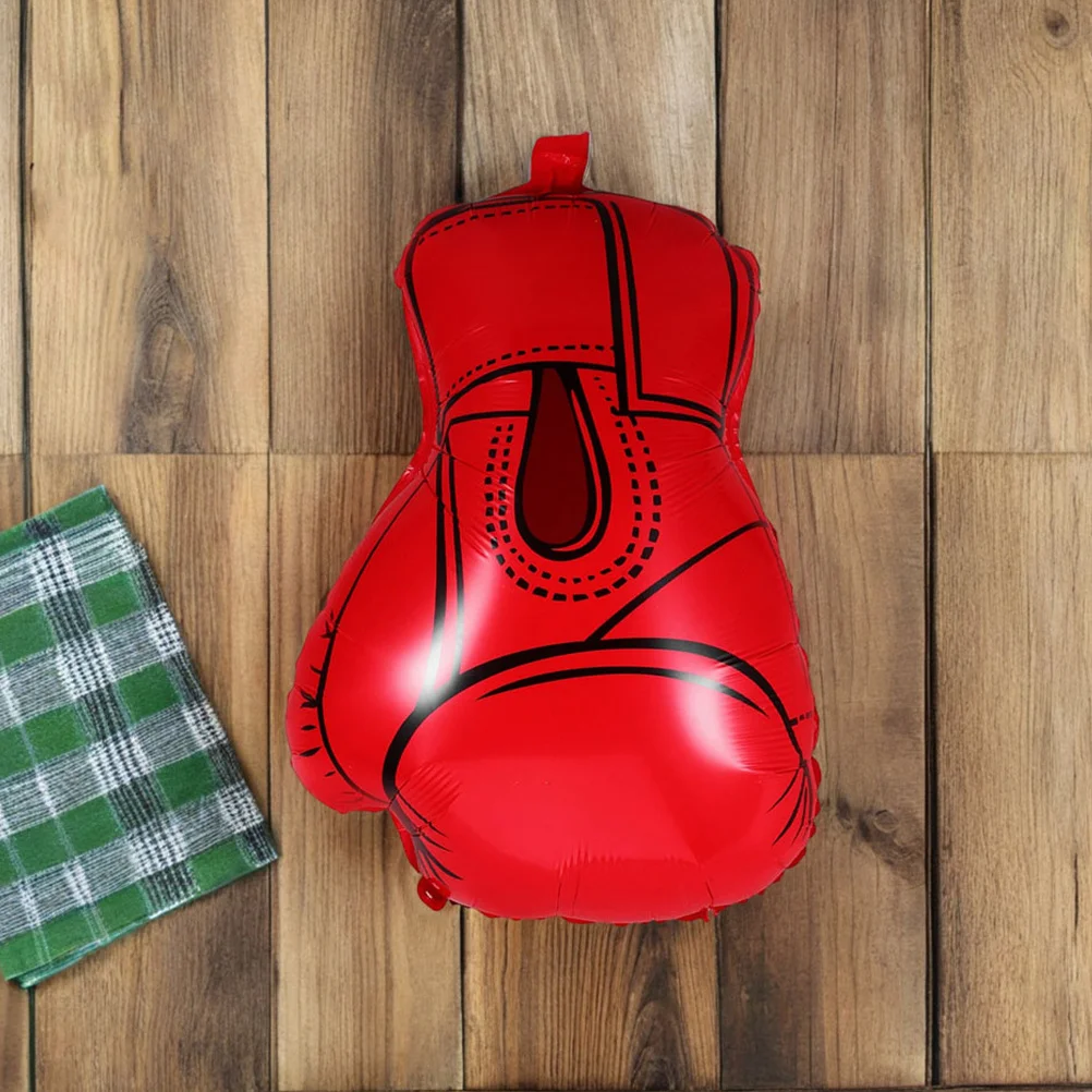 10 قطع من بالونات قفاز الملاكمة المصنوعة من رقائق الألومنيوم لتزيين حفلات أعياد الميلاد ومستلزمات المصارعة بالونات أعياد الميلاد