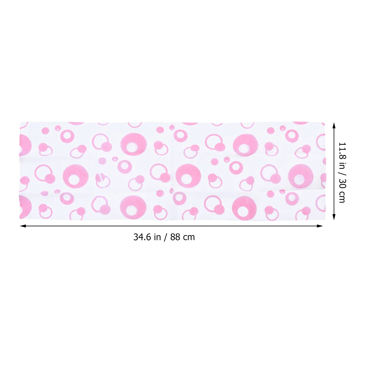 

3Pcs Printing Bath Towel Long Strip Back Scrubber Nylon Shower Exfoliate Towel Deep Clean Skin Green Blue Pink