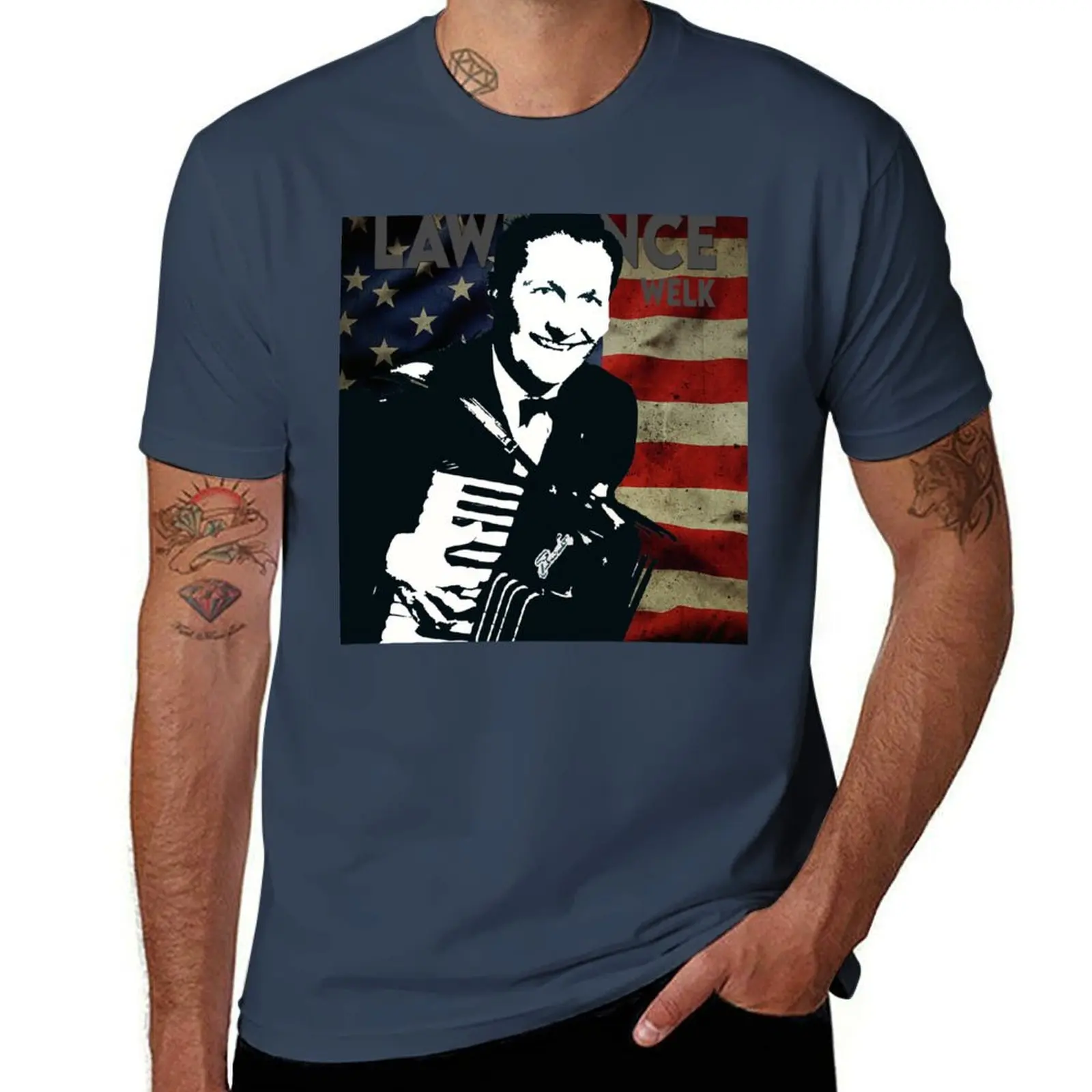 

lawrence welk T-Shirt High Elasticity Sports Tee Shirt