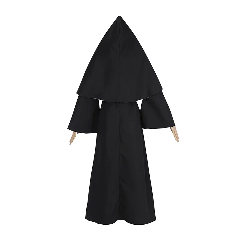 ROLECOS The Nun Cosplay Costume Horror Films Cosplay Cross Ghost Halloween Costume The Conjuring Black Women Halloween Costu # 1