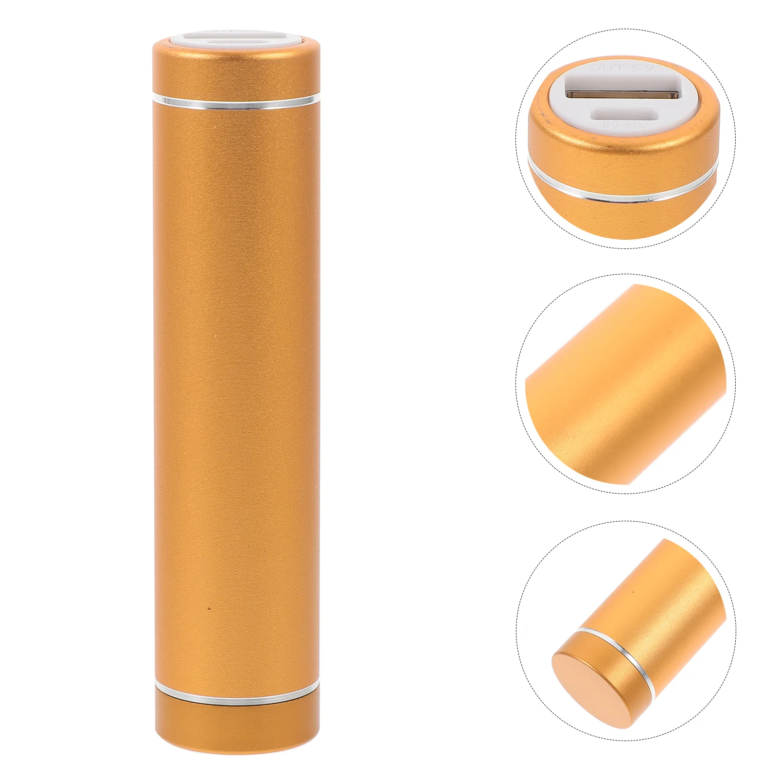 Concealed Storage Boxes Hidden Compartment Power Bank Golden Aluminum Alloy Prank Props