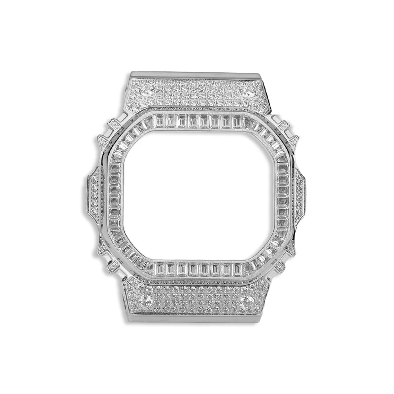 GMW-B5000 เพชรสแตนเลสสําหรับ Casio G-SHOCK การปรับเปลี่ยนบล็อกขนาดเล็ก GMW-B5000 Series แฟชั่นเพชรชุด