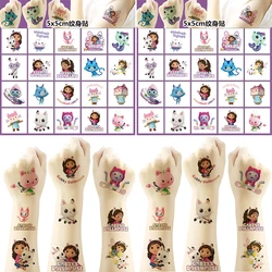 20Pieces Gabby Dollhouse Cat Birthday Party Supplies Favors Cute Fake Tattoos Stickers Party Decorations for Kids Boys Girls