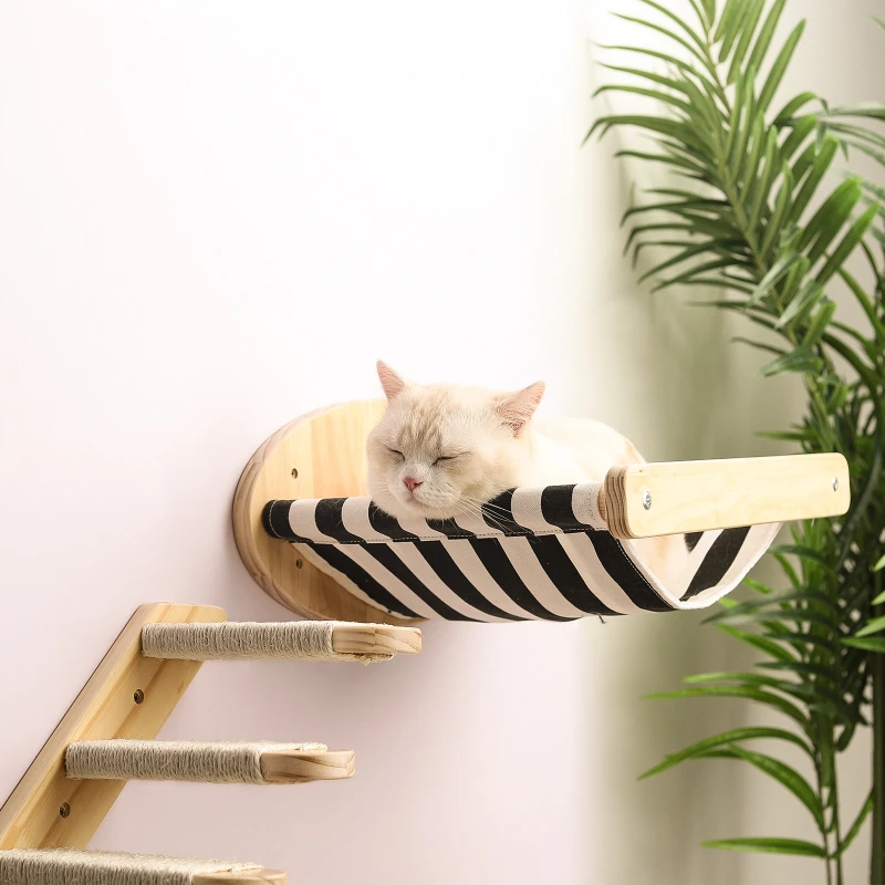 

DIY Cat Hammock Cat Wall Hanging Cat Grab Column Staircase Space Cabin Cat Toy Cat Climbing Frame Canvas Nest