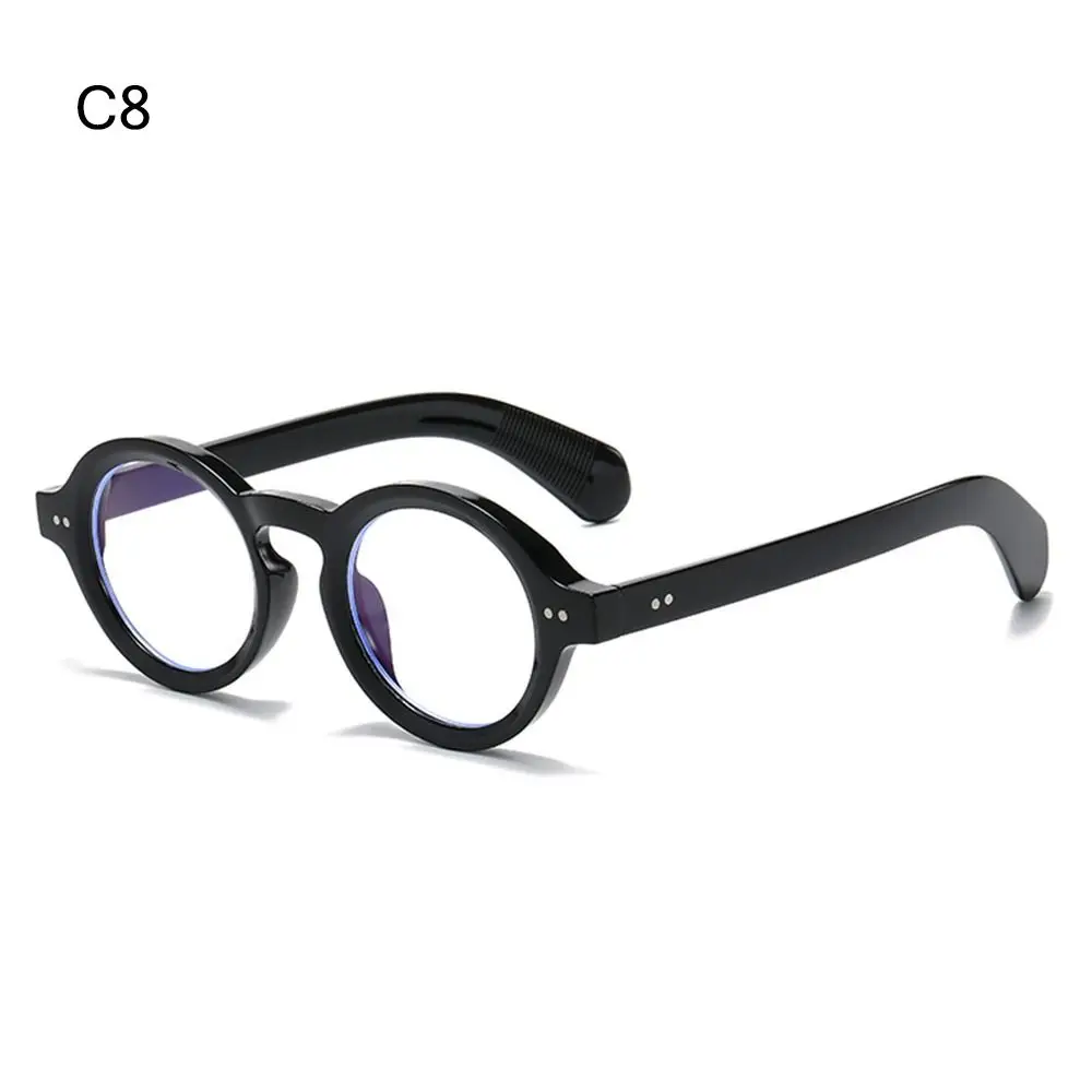 

Retro Round Frame Sunglasses Trendy UV400 Rivets Decoration Sun Glasses Vintage Fashion Beach Travel Streetwear Eyewear