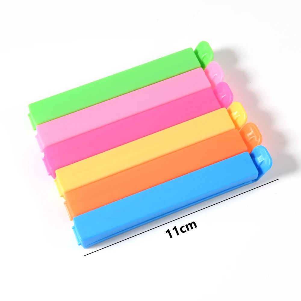 10Pcs Portable New Kitchen Storage Food Snack Seal Sealing Bag Clips Sealer Clamp Plastic Tool Kitchen Accessories