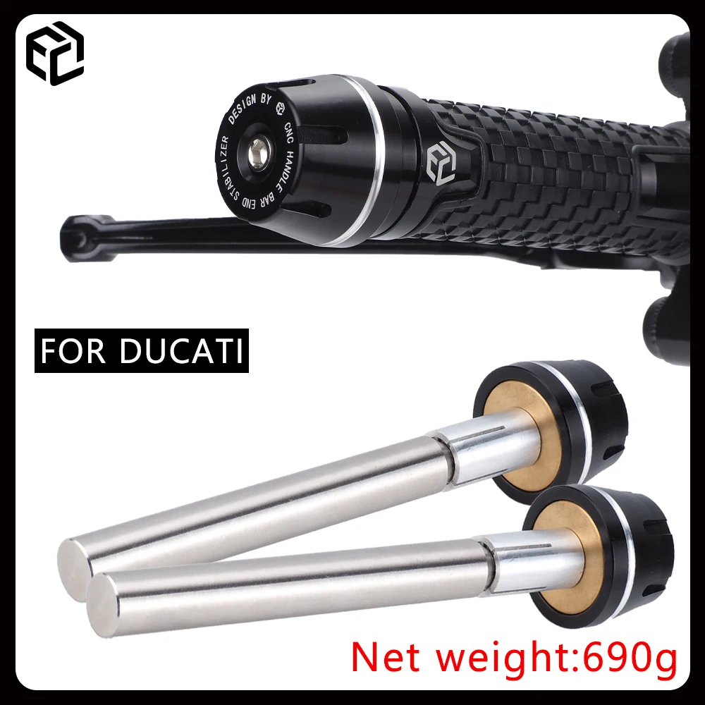 

13mm-19mm Universal Brass Weighted Handlebar Ends for DUCATI Panigale/Monster/Multistrada/Scrambler Motorcycle Accessories