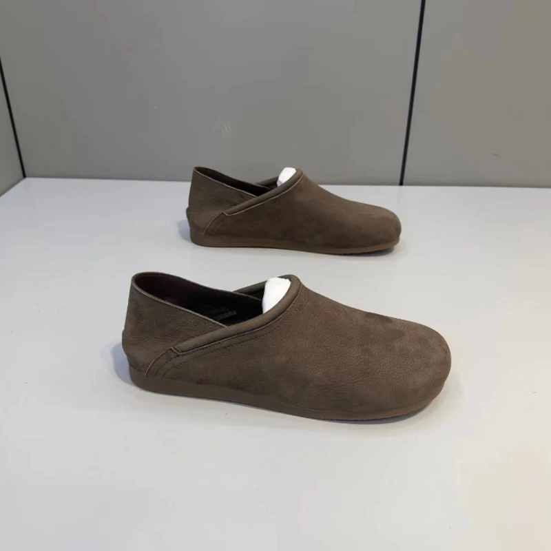 Echt lederschuhe für Männer Rindsleder flache Schuhe Herren Single Designer Schuh weiche Sohle Vintage Fahr schuhe Größe 35-44