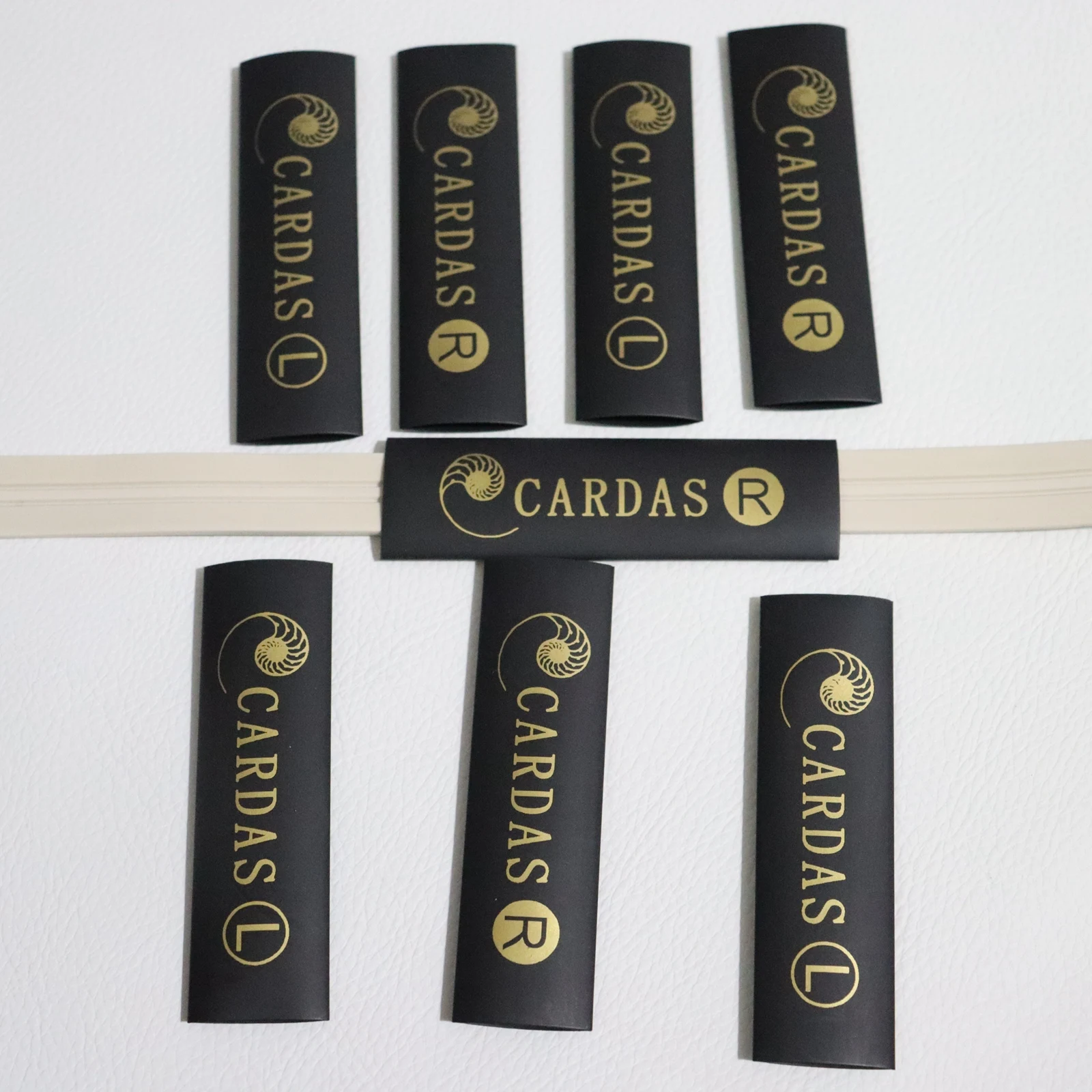 새로운 CARDAS 로고 라벨 for7-15mm 와이어 직경 절연 열 수축 튜브 DIY 오디오 케이블 스피커 와이어 L/R 수축 튜브 라인 파이프