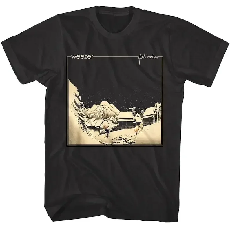 Men's T-Shirt Pinkerton Album Cover Rock Band Tees