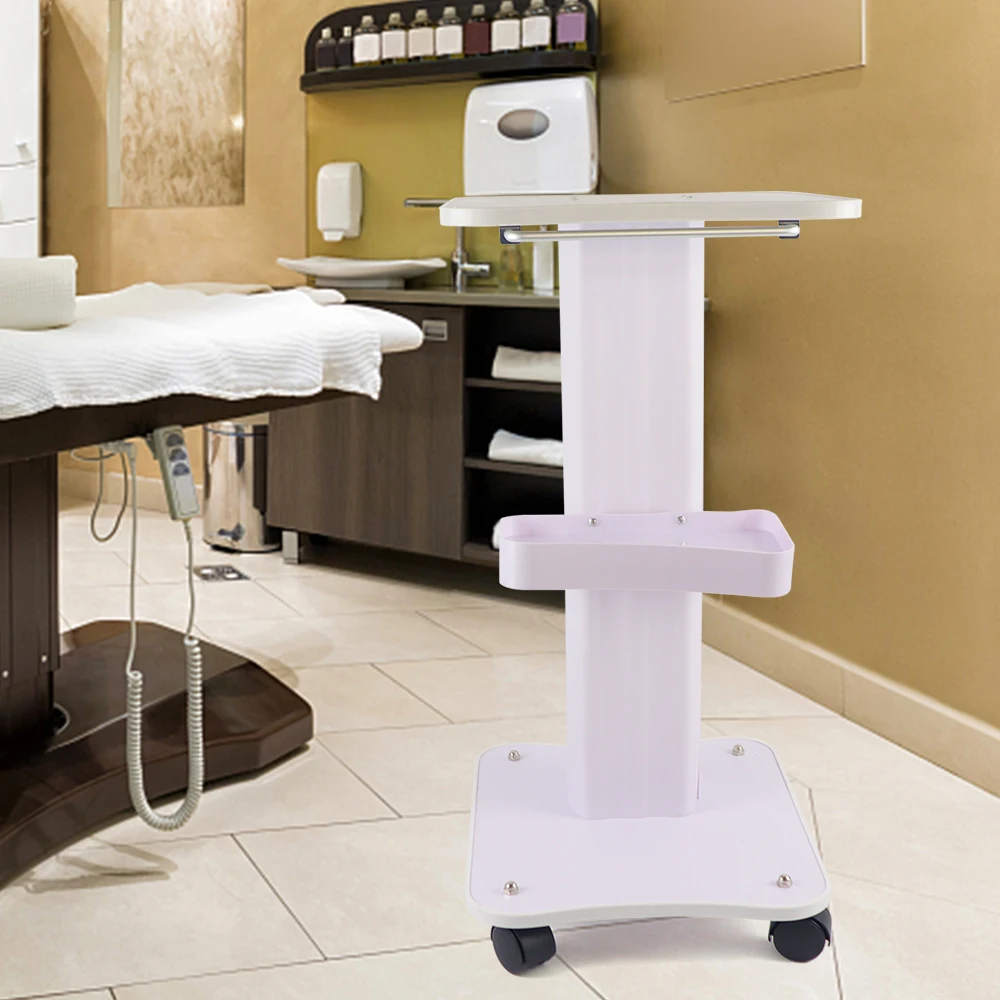 Chariot de bureau multifonctionnel à trois couches ABS, dispositif de beauté professionnel, chariot de rangement à roulettes pour salon SPA, soins personnels