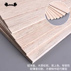 항공 모형 보드 발사 목재 시트 DIY 모형 제작 액세서리, 목재 공예 용품, 모형 건축 자재, 10 개, 310x100mm