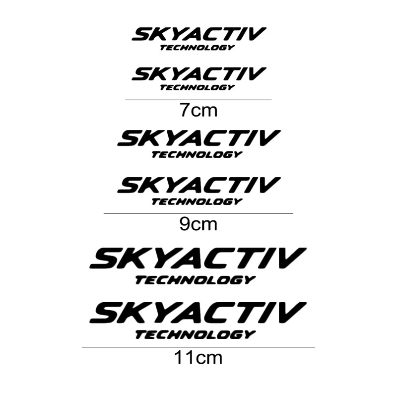 6pcs Car Caliper Refitted Sticker for Mazda SKYACTIV Logo 2 3 CX-3 CX-30 CX-5 MX-30 Hatchback Saloon Hybrid Styling Decoration