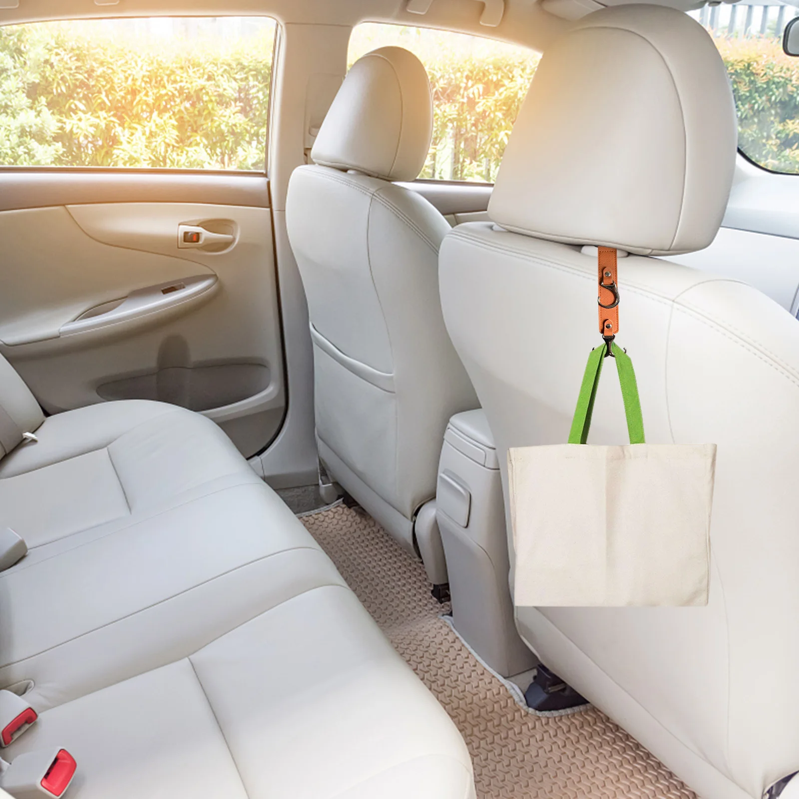 

Car Purse Hook Multi-Functional Alloy Car Seat Headrest Hanger for Bags Umbrella Clothes Purse Hook Headrest Hooks