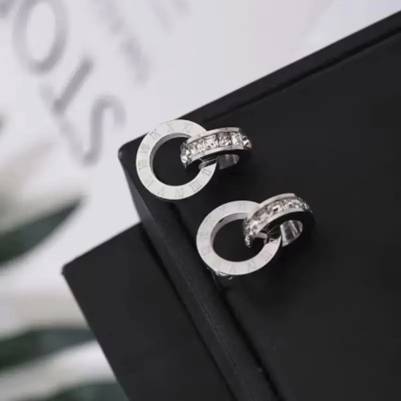 2026 Roman Numeral Stainless Steel Earrings for Women Luxury Elegant Fashion Wedding Party Jewelry Gift