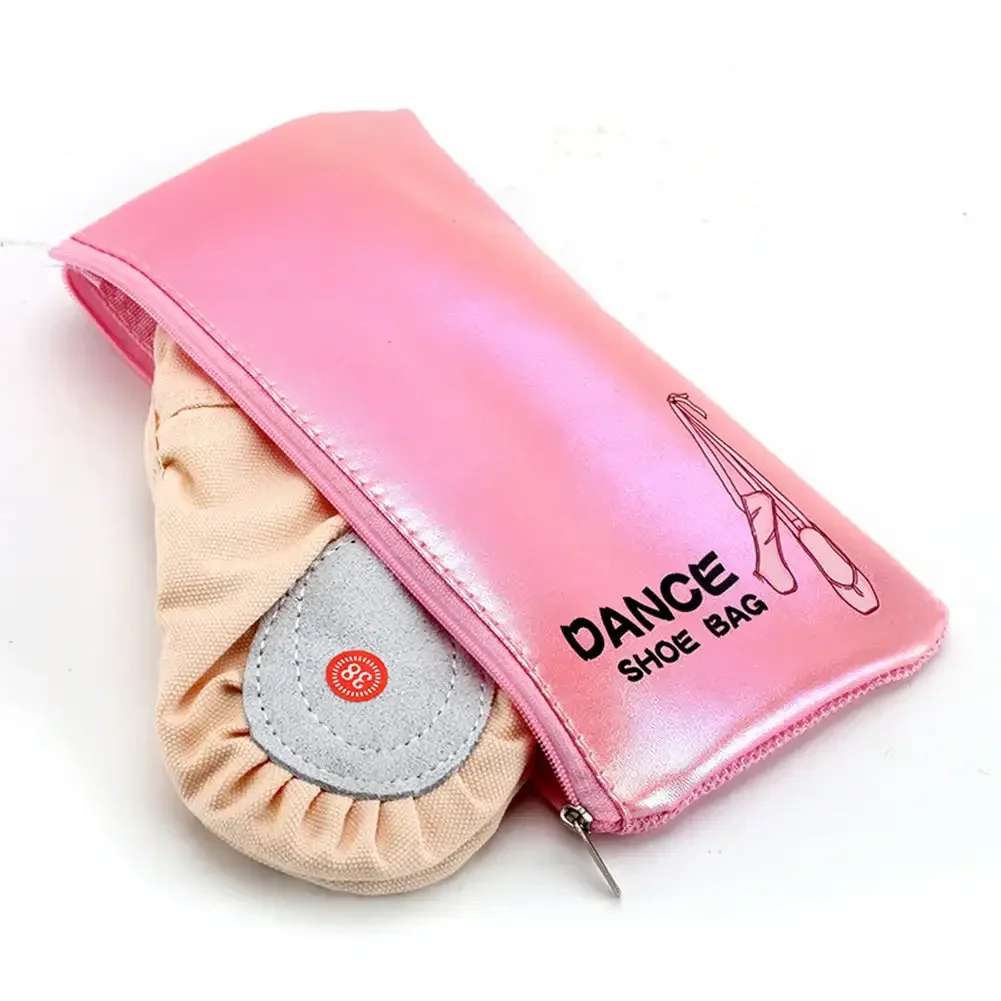 Sac à chaussures de ballet à fermeture éclair pour filles et femmes, pocommuniste de rangement pour pantoufles de danse