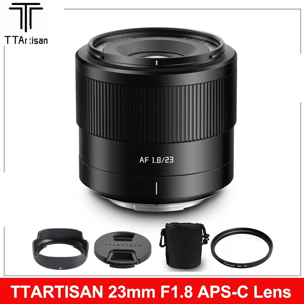 TTArtisan AF 23mm F1.8 APS-C STM Auto Focus Lens for Fuji X-Mount X-A3 X-A5 X-A7 X-H1 X-T100 X-T20 X-T200 Sony E Nikon Z Mount