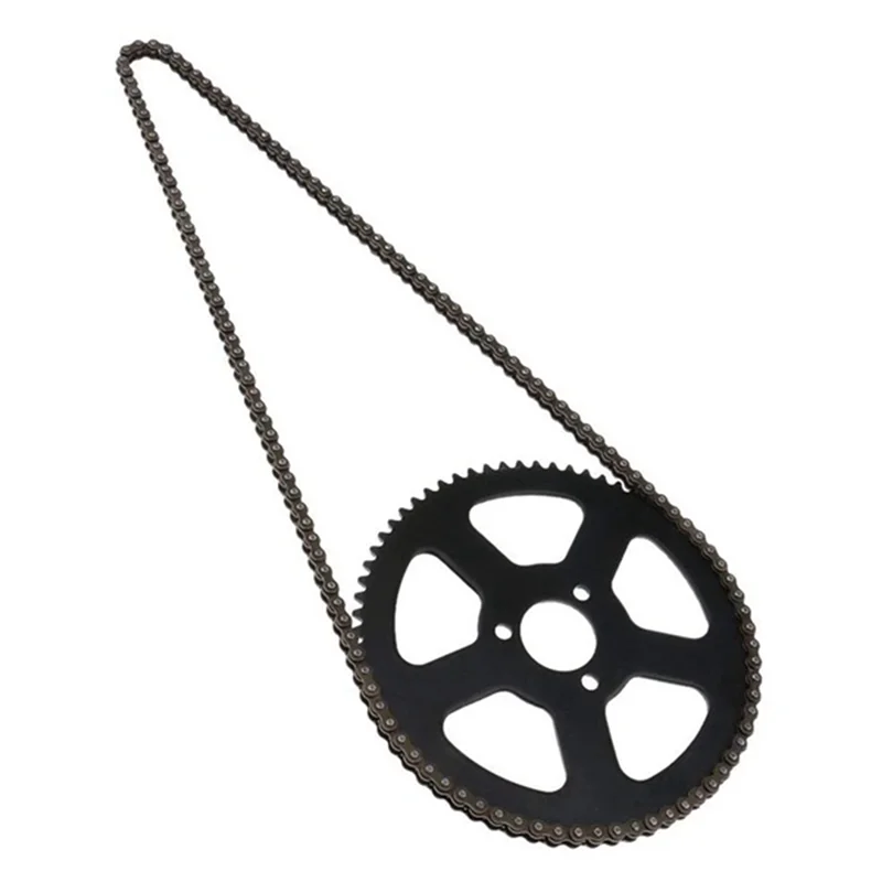 25H 136 Chain + 68T Sprocket 2 Stroke 47CC 49CC for Mini Small Sports Car Pocket Bike Off-Road