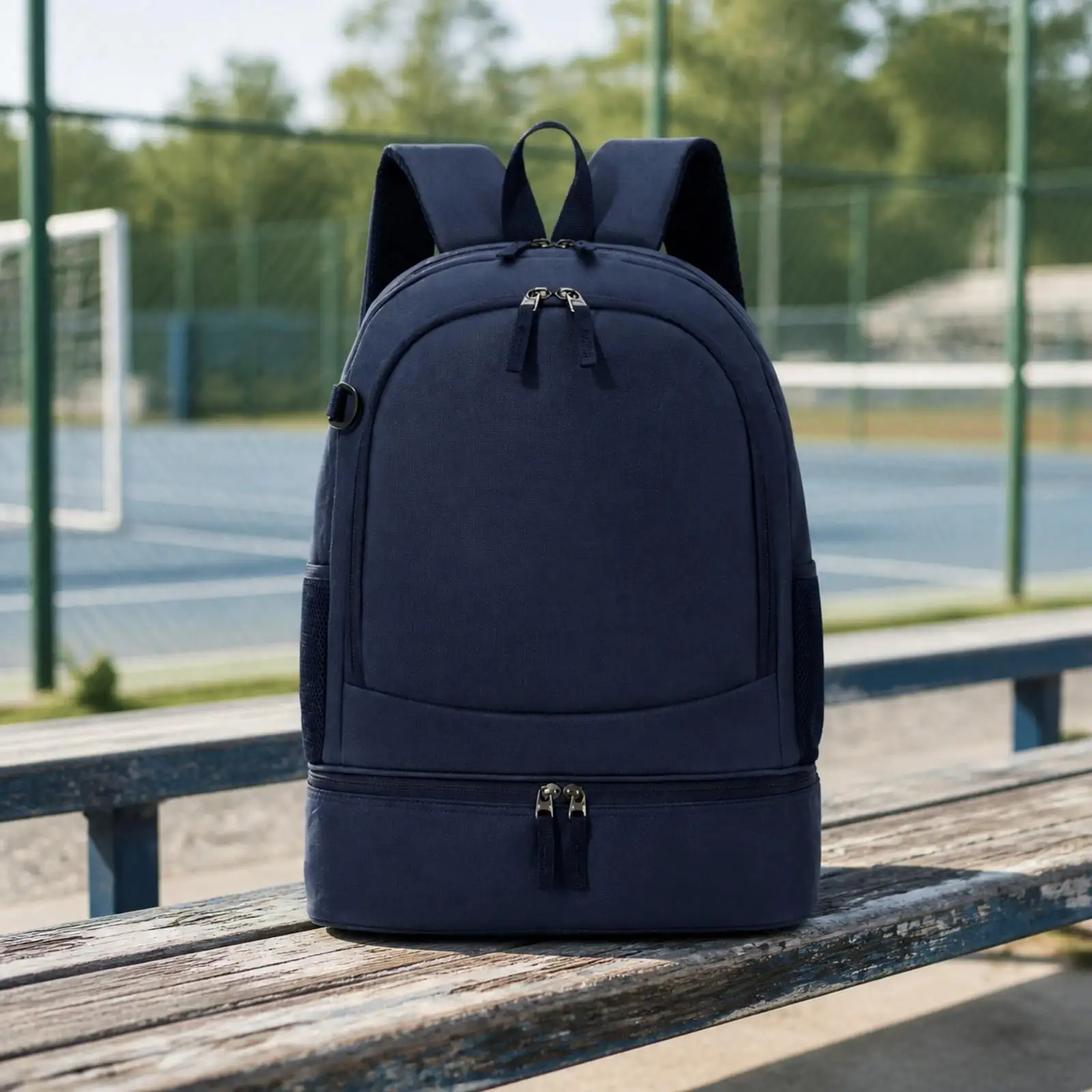 Youth Badminton Backpack for Children with Durable Oxford Cloth Lining and Comfortable Curved Shoulder Straps for Daily Carry