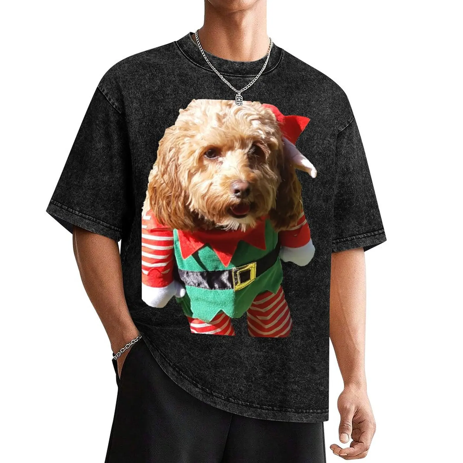 Taffy The Christmas Spoodle - Cockapoo T-Shirt shirts graphic tees Funny t-shirt men graphic t shirts