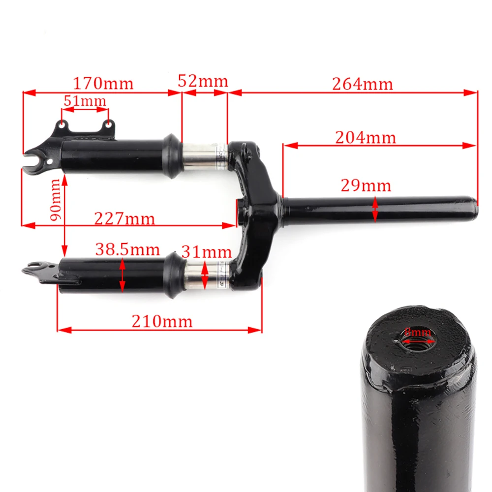 12 Inch Front Suspension Fork Brake Disc Bracket For Harley Electric Scooters Folding Bicycles Folding Bikes