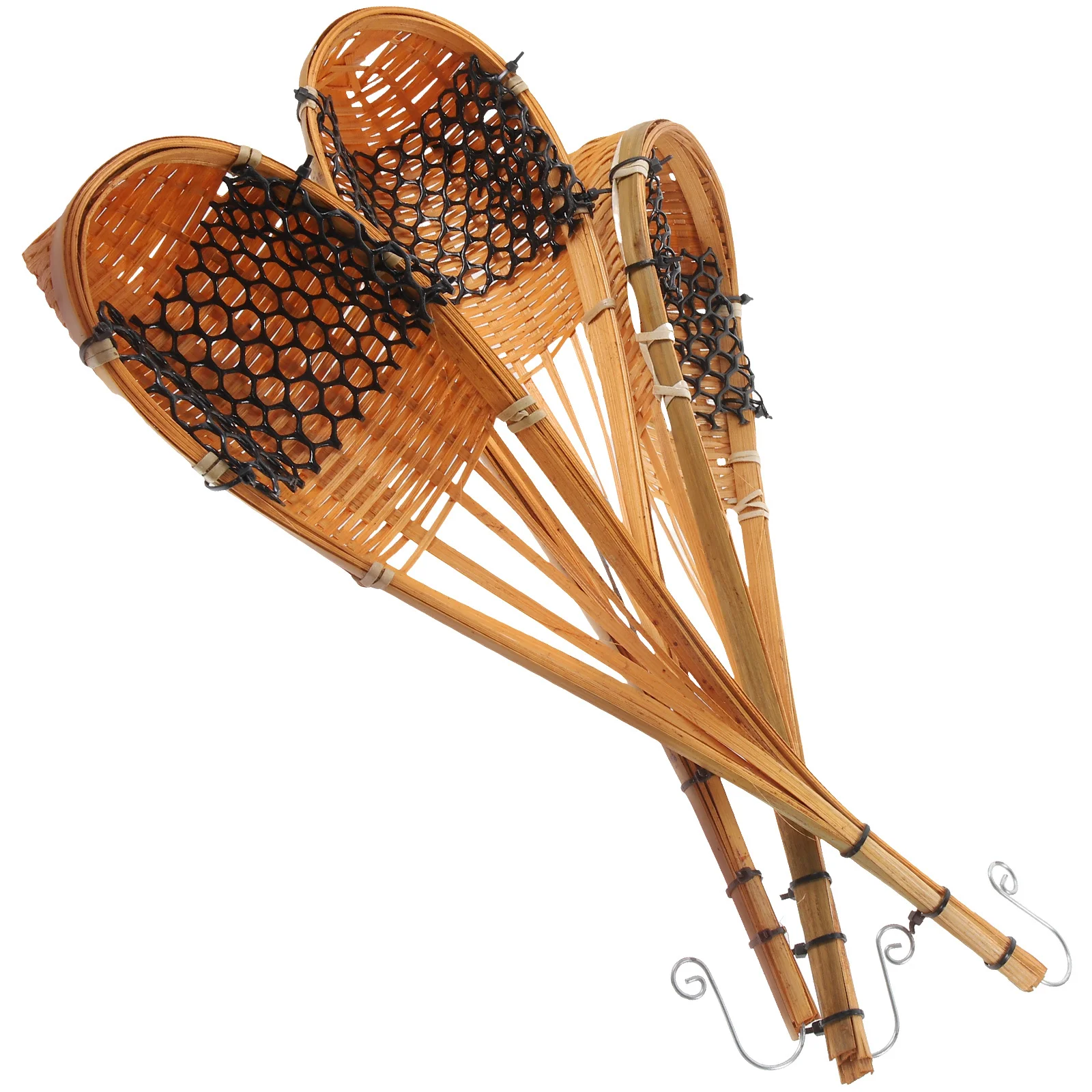 

3Pcs Bamboo Small Hanging Planters Woven Flower Baskets for Indoor Outdoor Garden Balcony Plant Decor Small Hanging Woven Basket