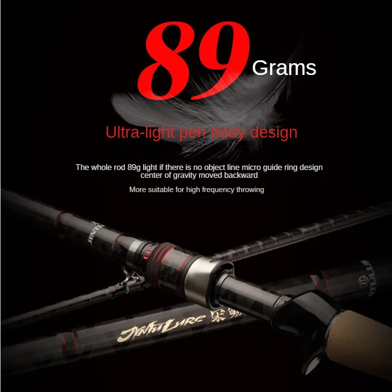 Lure Rod Ultra Fast M Tip Carbon Ultra Light Ultra Hard All Fuji Guide Ring Casting Spinning Mandarin Fish Fishing Rod Worm Rod