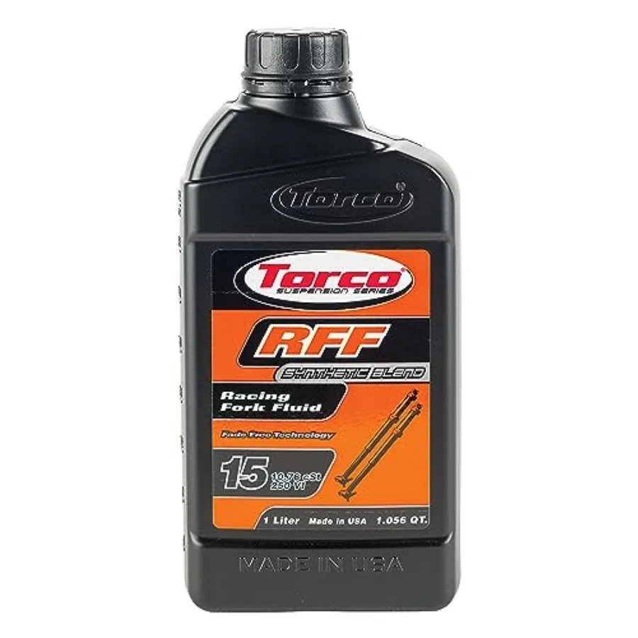 RFF 15 Racing Fork Fluid Bottle 1 Liter for HighPerformance Motorcycle Suspension Systems Ideal for Track and OffRoad Riding Ap