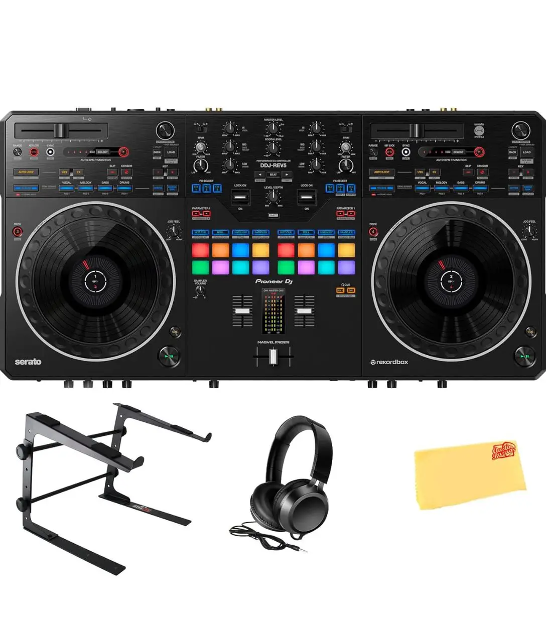 НОВЫЙ 2-канальный rekordbox Pioneer DJ DDJ-REV7 и контроллер Serato DJ Pro с моторизованным Jog Wheel