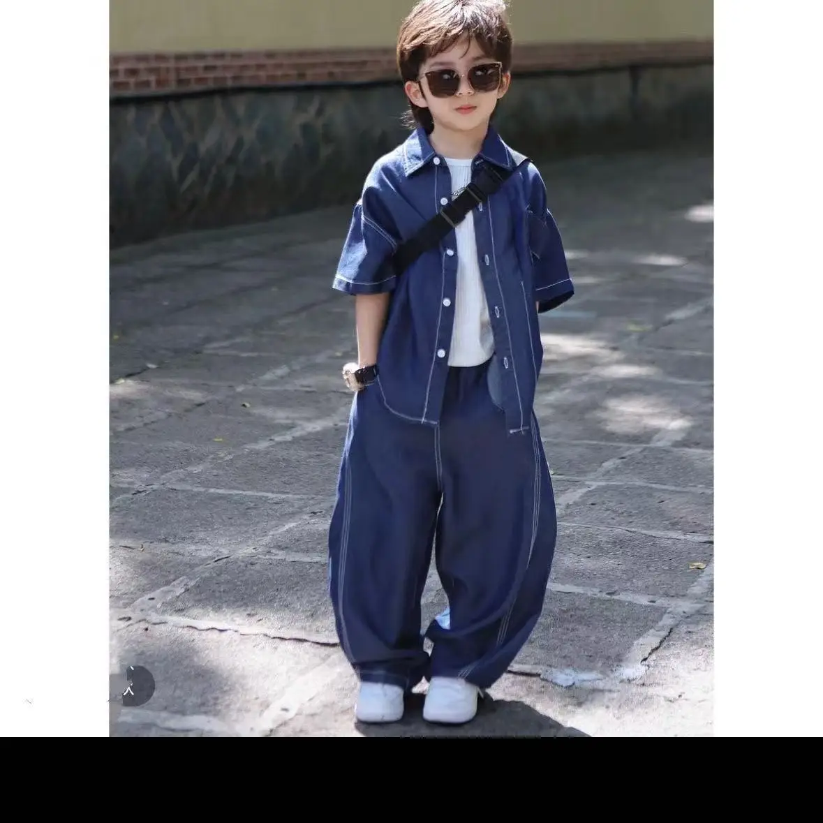 

Boys Spring Autumn Children Boy 2Pcs Clothing Set Cotton Turn Down Collar Denim Coat + Jeans Pants Baby Kids Outfits Trendy
