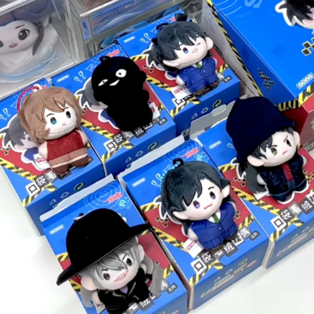 

Detective Conan 5cm Mini Blind Box Plush Cute Kudo Shinichi Action Figure Mystery Box Mouri Ran Anime Figures Collection Model