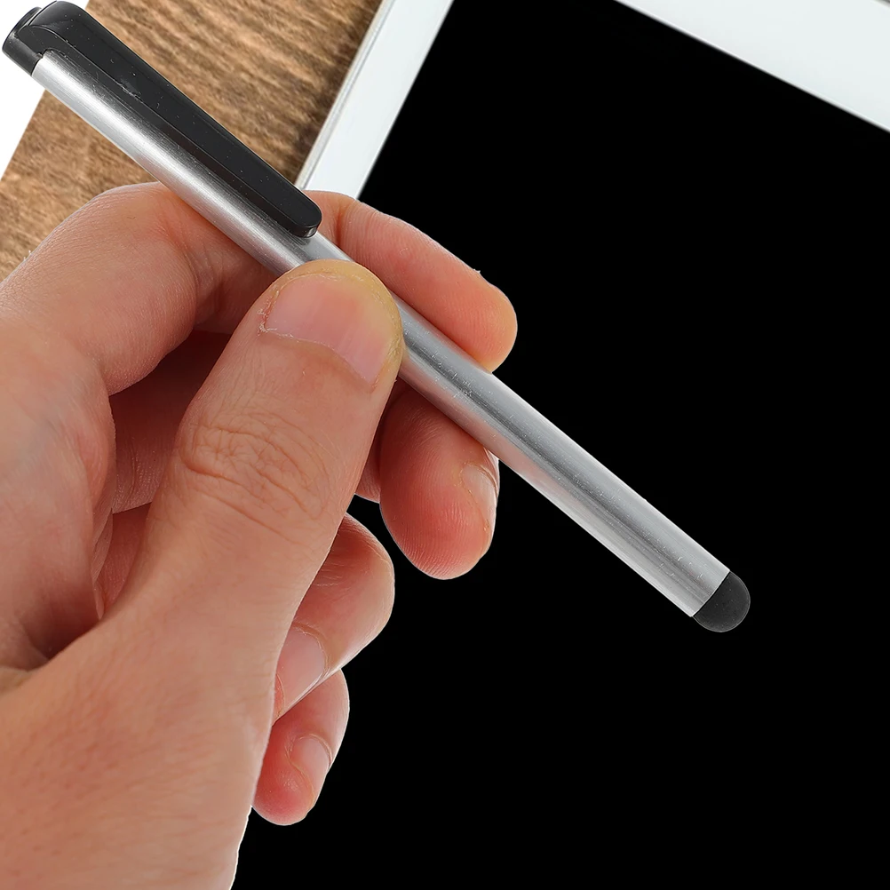 

Universal Capacitive Stylus Pen Soft Rubber Tip Aluminum Alloy Durable Touch Screen Stylus Compatible Smartphones Tablets PCs