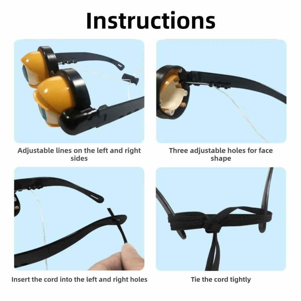 

New Strange Pull String Crazy Glasses Party Decor Plastic Material Funny Glasses Christmas Party Novelty Glasses Gifts