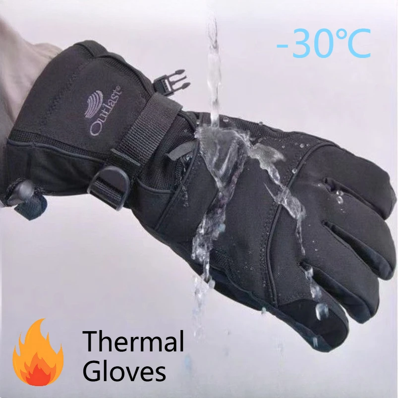 

A Pair Motorcycle Windproof Gloves Men's Ski Gloves Snowboard Gloves Snowmobile Motorcycle Riding Unisex and Unisex