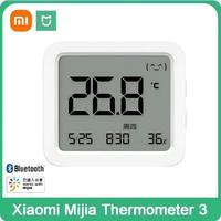 Xiaomi Mijia Bluetooth Temperature and Humidity Meter 3 Home Temperature and Humidity Sensor Smart Lcd Large Screen Display Mijia App