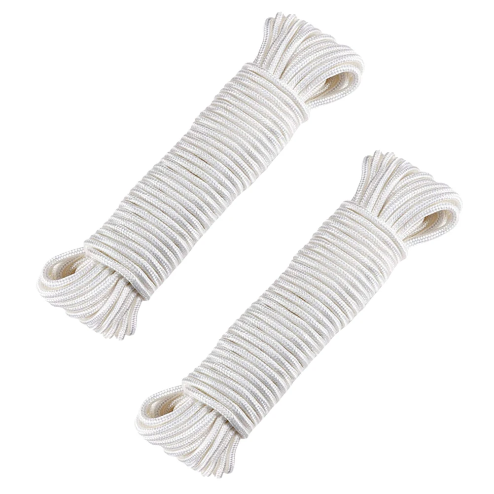 

2 Pcs Nylon Tent Rope Handmade Camping Tool Lightweight Portable Adjustable Length for Tents Outdoor Hiking Gear