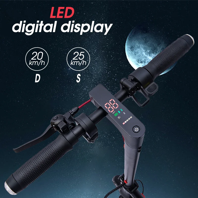 2024 جديد E9pro سبائك الألومنيوم الكبار سكوتر كهربائي مع ضوء إشارة التوجيه #3