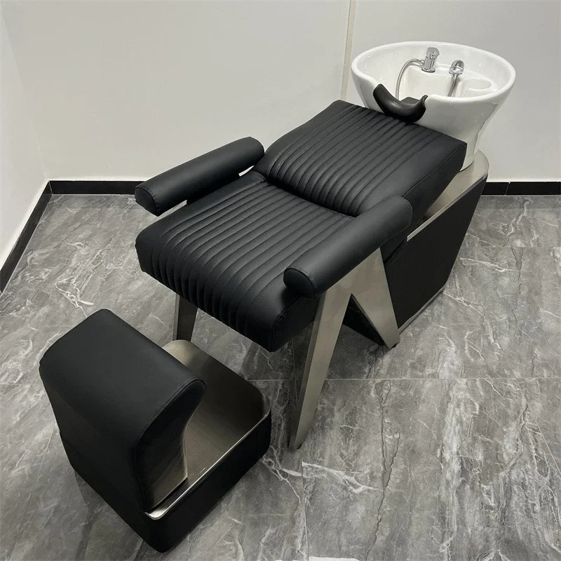 

Professional Shampoo Bed Hairdressing Beauty Salon Hair Washing Chair Shaving Simple Salon Hair Equipment Chairs Shop Furniture