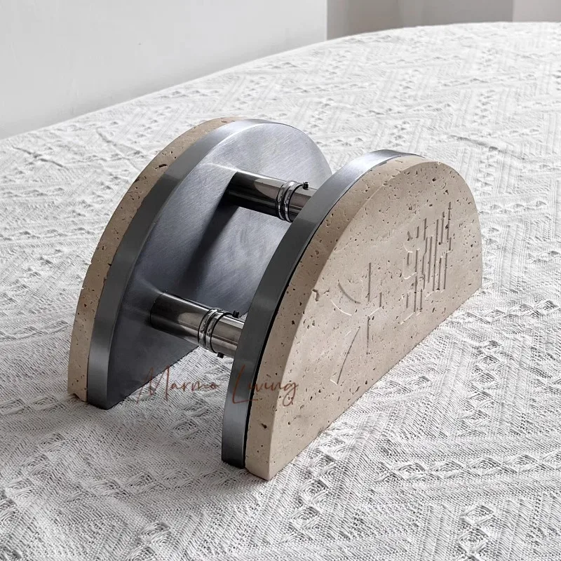 

Handmade natural marble handle clothing coffee shop glass door handle high-end villa home decoration handle