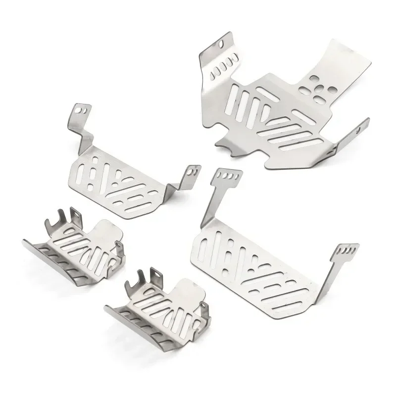 5pcs/2pcs 1/10 RC Chassis Armor Set for TRX-4 Sport Car Stainless Steel Skid Plate for Trxs TRX4 Sport Body Defender