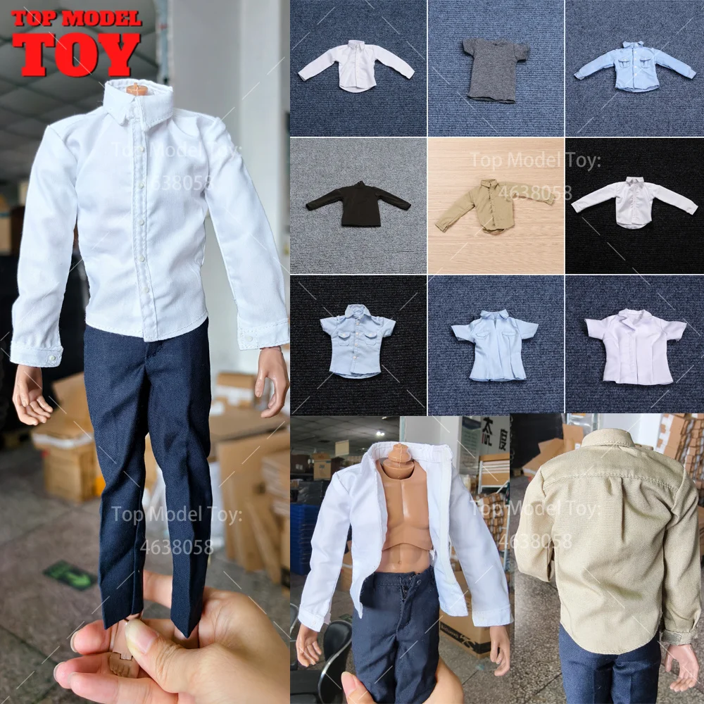 

Big Discount 1/6 Scale T-shirt Long Sleeved Shirt Pants Clothes AccessoryModel for 12" Male Soldier Action Figure Body Body Doll