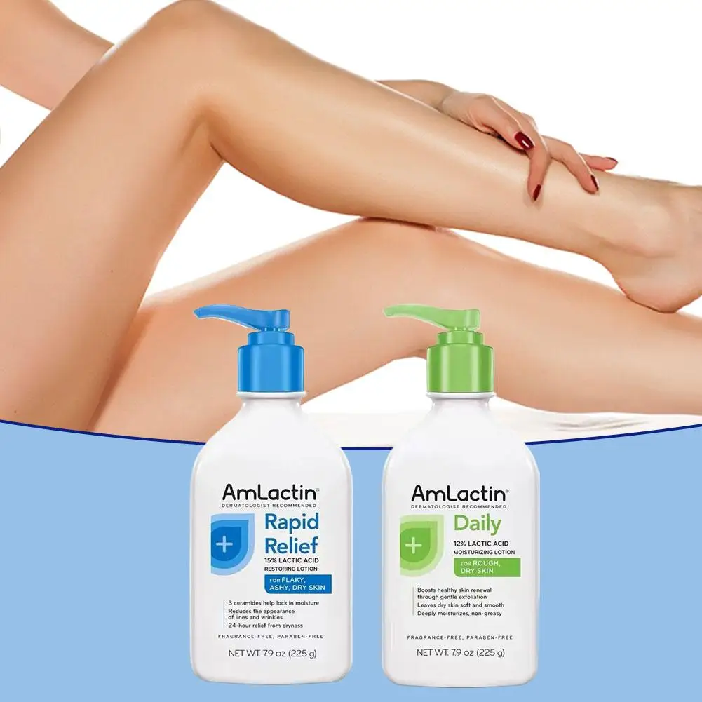 225g Amlactin Feuchtigkeitsspendende und reparierende Körperlotion, lindert schuppige Haut, pflegt, verbessert trockene Haut, spendet Feuchtigkeit, beruhigt, Hautpflege