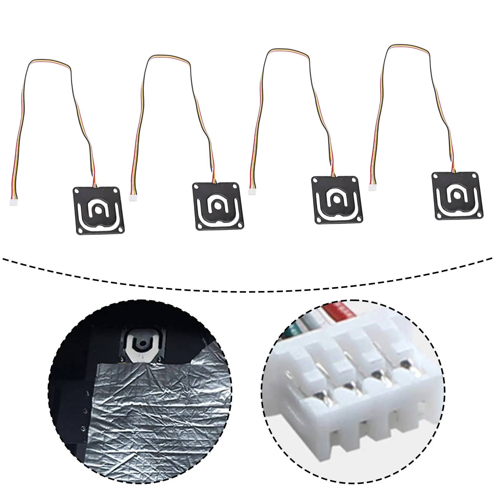 

4PCS Hot Bed Pressure Sensor Strain Gage 3D Printer Strain Gauging Leveling Sensor Easy To Install for Accuracy Printing