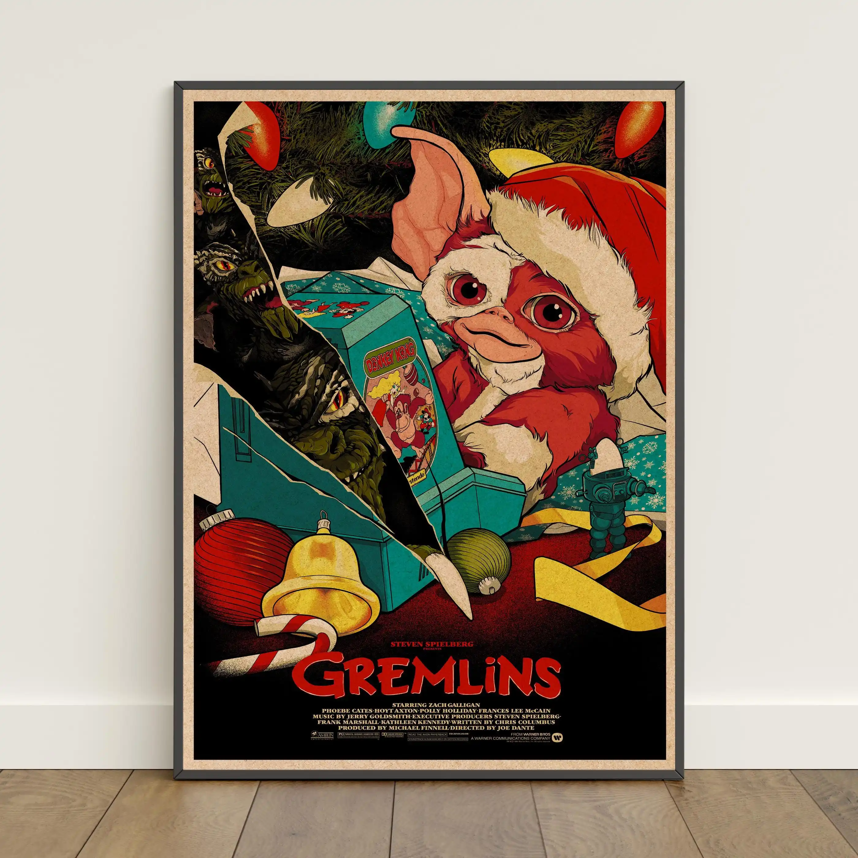 Classic Horror Movies Gremlins Retro Ricky Rialto Poster Print Wall Art Pictures Canvas Painting Room Bedroom Home Decor Gift