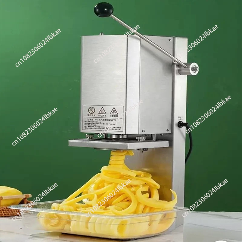 Electric twist French fries machine Roll French fries machine Commercial stall rotary tower machine Cyclone potato planer