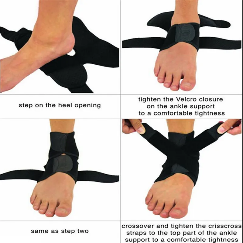 Anti-slip Safety Ankle Support Gym Running Protection Foot Bandage Elastic Ankle Brace Guard Sport Fitness Support Anti Sprain