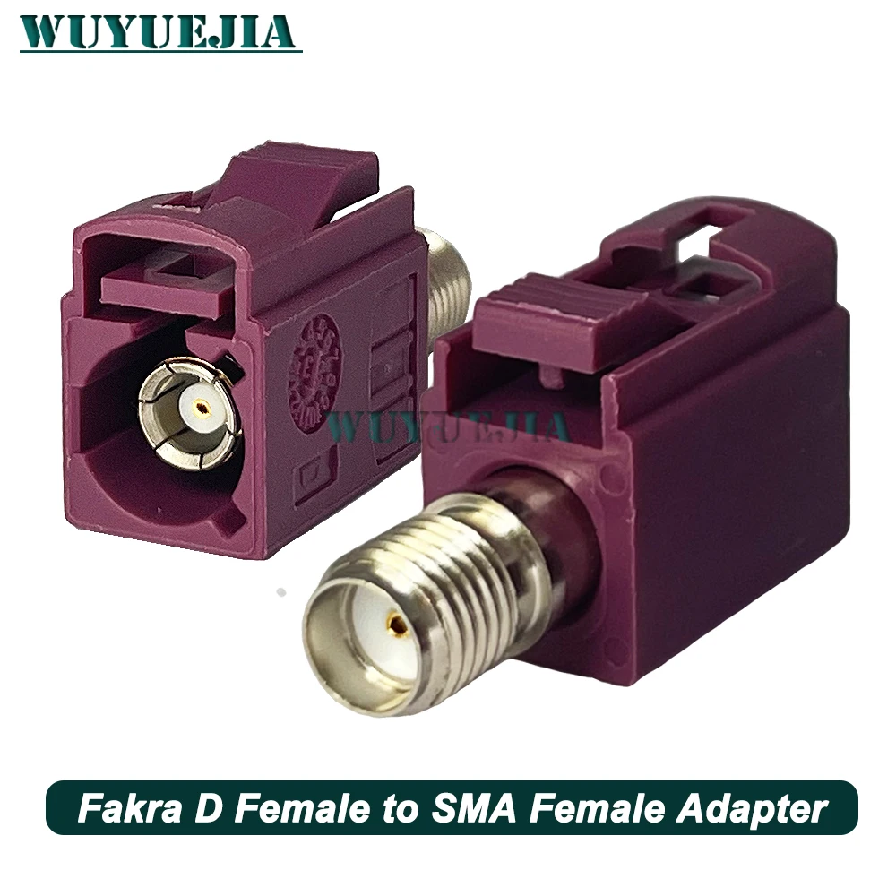 1Pcs Fakra to SMA Adapter Fakra Code A/B/C/D/E/F/G/H/I/K/Z Female to SMA Female Jack Straight Adapter 50ohm RF Coaxial Connector